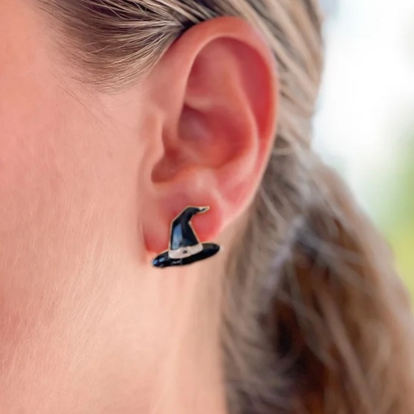 NEW Prep Obsessed Witch Hat Signature Enamel Studs - Picture 4 of 6